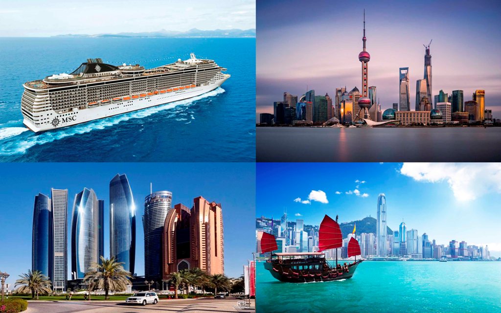 msc splendida Шанхай ОАЭ